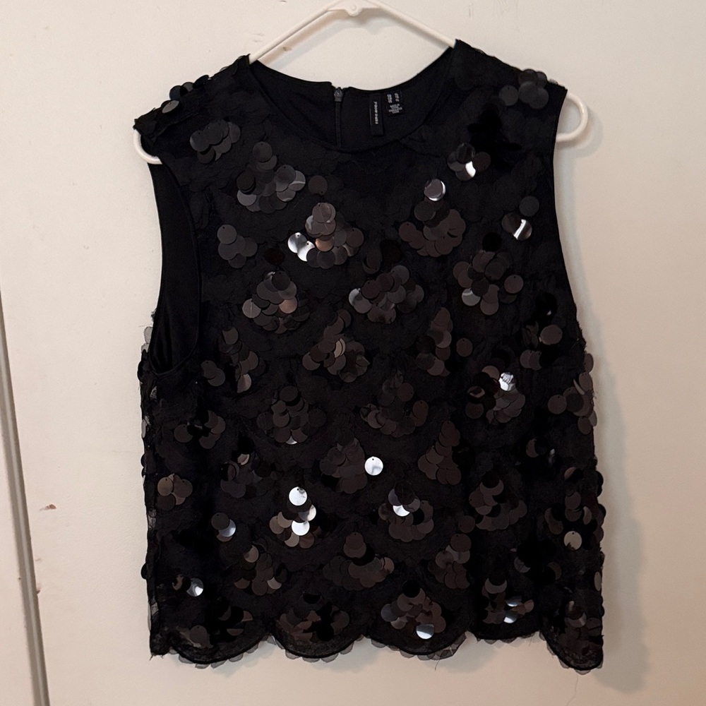 Vero Moda Black Sequin Sleeveless Camisole
